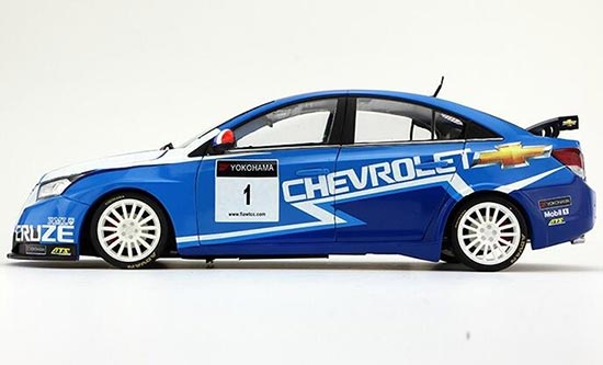 Diecast 2011 Chevrolet Cruze WTCC Model NO.1 Blue 1:18 Scale [VB2A178]