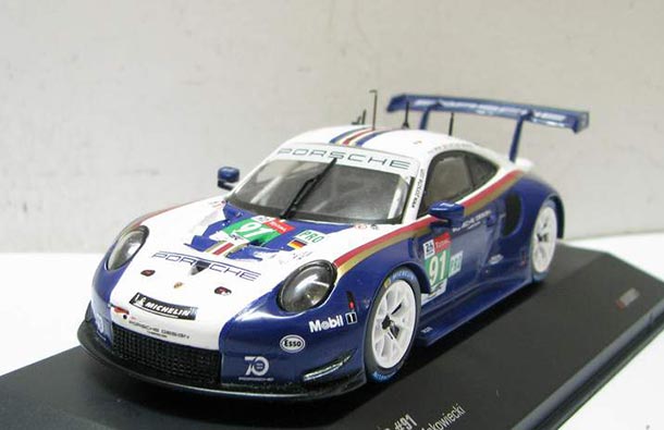 Diecast 2018 Porsche 911 RSR Model 1:43 Scale NO.91 By IXO